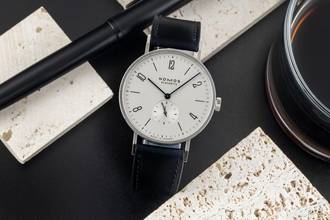 Thumbnail von NOMOS Tangente 38 Glashütte Tangente 38 Stahl Handaufzug Herrenuhr Ref. 165 B&P 2022