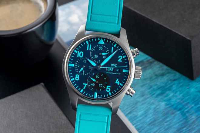 IWC Fliegeruhr Chronograph Pilot Chronograph 41 AMG Petronas Titan Automatik Ref. IW388108 B&P 2022 