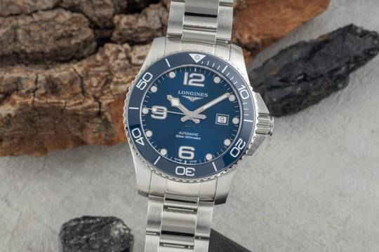 Longines HydroConquest Hydro Conquest Stahl Automatik Herrenuhr Ref. L3.782.4.96.6 B&P 2023 