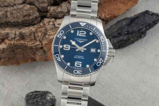  Longines HydroConquest Hydro Conquest Stahl Automatik Herrenuhr Ref. L3.782.4.96.6 B&P 2023 