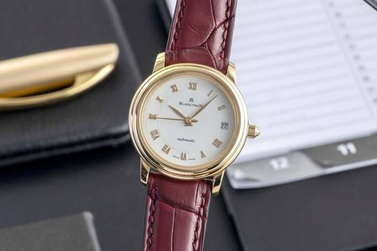  Blancpain Villeret Lady 18K Gold Automatik Damenuhr Ref. 0096-1418-58 Box 