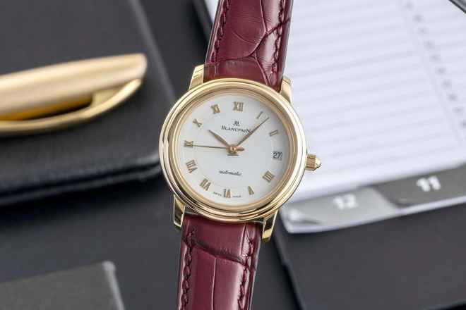  Blancpain Villeret Lady 18K Gold Automatik Damenuhr Ref. 0096-1418-58 Box 