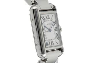 Thumbnail von Cartier Tank Must de Cartier Small Lady Stahl Damenuhr Ref. WSTA0051 Klassiker