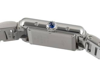 Thumbnail von Cartier Tank Must de Cartier Small Lady Stahl Damenuhr Ref. WSTA0051 Klassiker