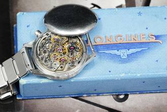Thumbnail von Longines RARE 13ZN WATERPROOF CHRONOGRAPH REF 3870 FROM 1941 VINTAGE