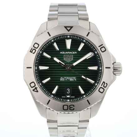  TAG Heuer Aquaracer Automatic Green Dial 