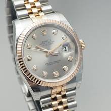 Thumbnail von Rolex Datejust 36 Diamonds 116231 Stahl RoséGold 18k/750 Box+docs Ungetragen verklebt!
