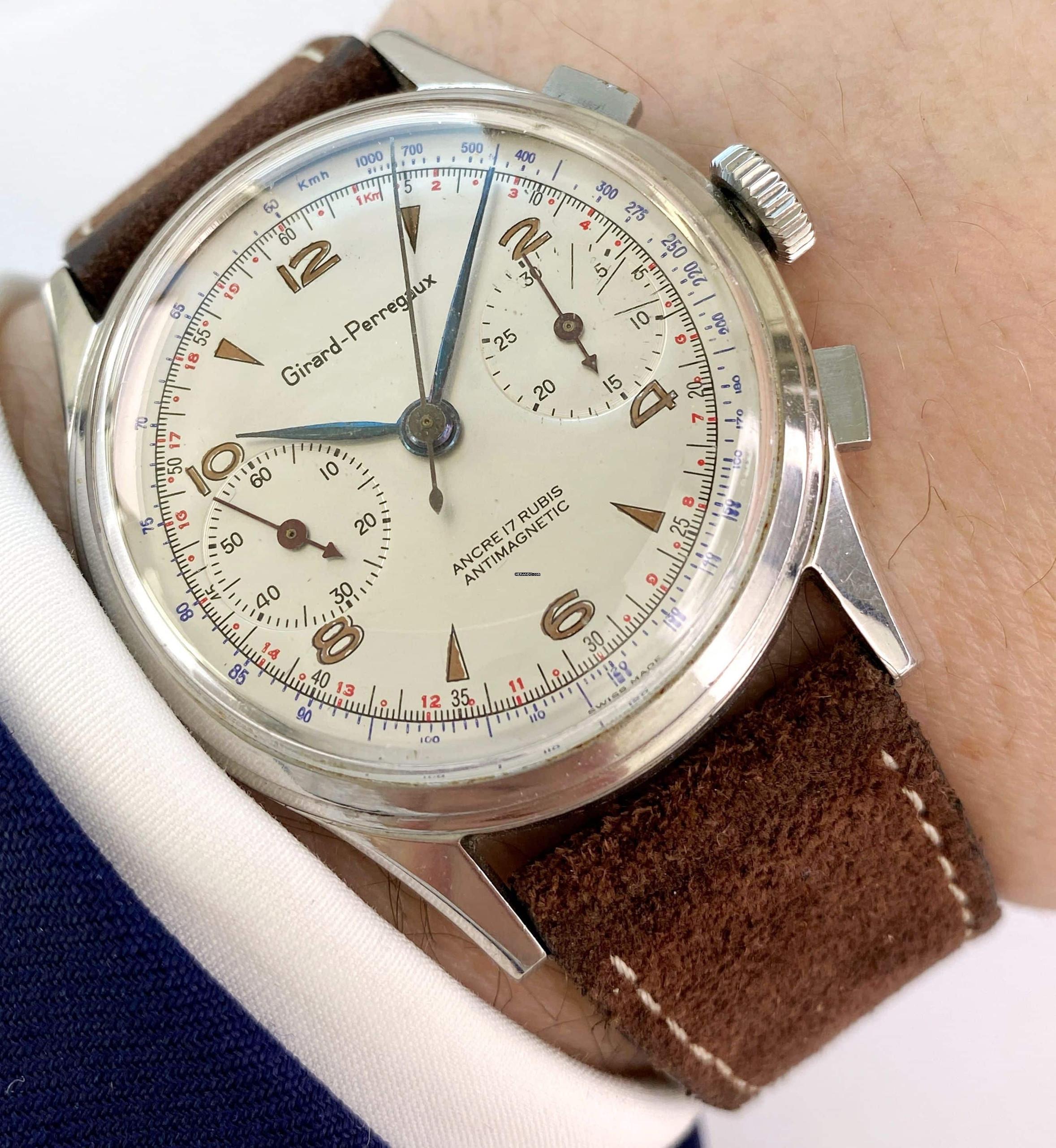Girard Perregaux Vintage Chronographe 38mm acier