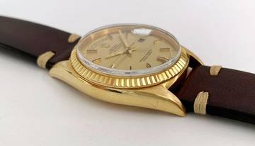 Thumbnail von Rolex Day-Date 36 36mm Vintage Solid Gold Linen Sigma Dial 1803 1803