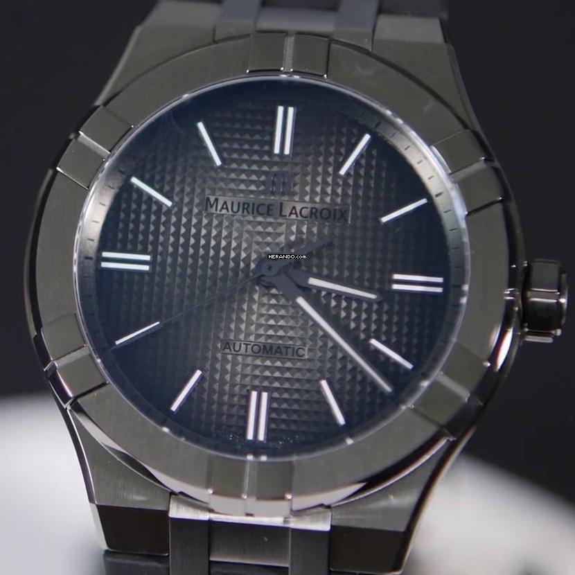 Maurice Lacroix AIKON Automatic 42mm Gunmetal Pvd Limited Edition Aikon НОВЫЙ ПОЛНЫЙ НАБОР