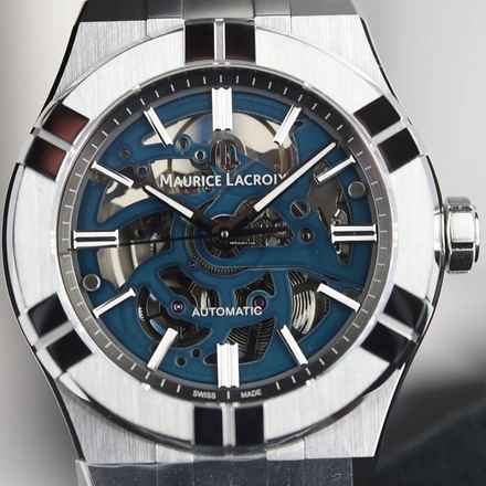  Maurice Lacroix AIKON Automatic Skeleton NUOVO SET COMPLETO 
