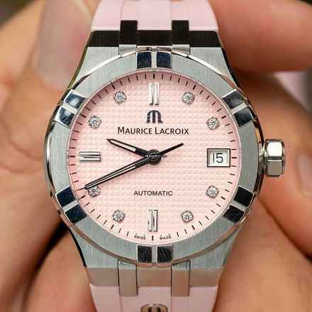 Maurice Lacroix AIKON Diamonds Automatic 35 mm NUOVO SET COMPLETO