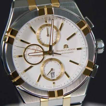 Maurice Lacroix AIKON QUARTZ CHRONOGRAPH NUOVO SET COMPLETO