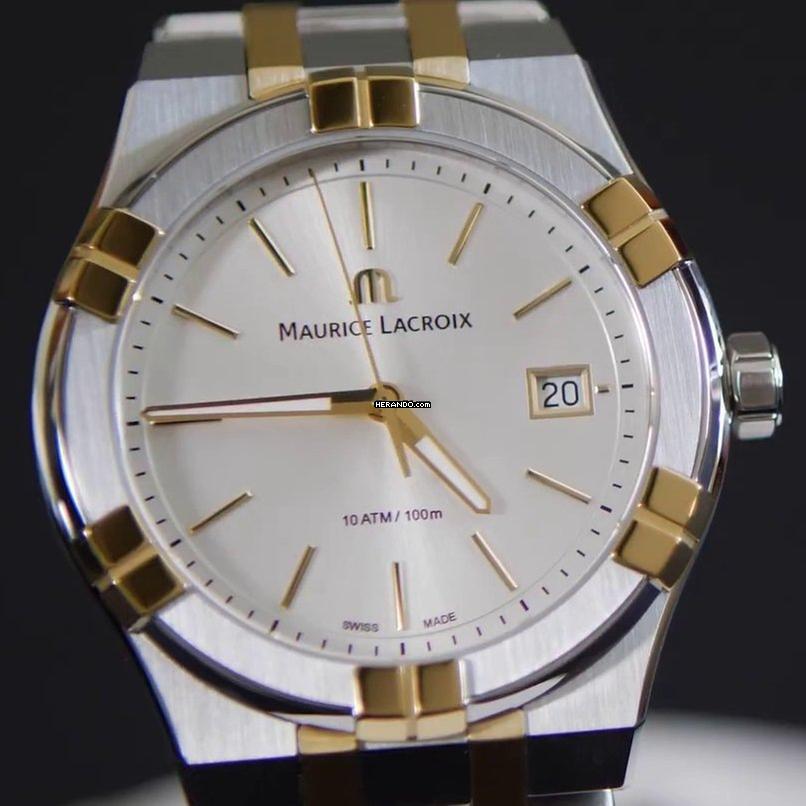 モーリス・ラクロア AIKON QUARTZ 40MM DUOTONE 新品フルセット