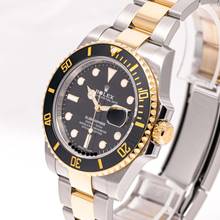 Thumbnail von Rolex Submariner Date 40 Steel Gold Black – 116613LN – like NEW – 12/2017 Full Set Lc100