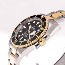 Thumbnail von Rolex Submariner Date 40 Steel Gold Black – 116613LN – like NEW – 12/2017 Full Set Lc100