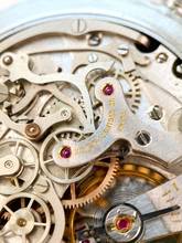 Thumbnail von Tegoroczny vintage zegarek kieszonkowy z chronografem stal 52mm zegarek kieszonkowy stalowy zegarek na torbę