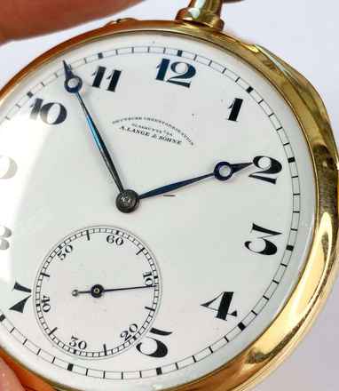  A. Lange & Söhne Taschenuhr Pocket Watch Solid Gold Vollgold 