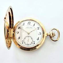 Thumbnail von A. Lange & Söhne pocket watch 1 A version manual winding 750/000 gold 53 mm 1928 Savonette