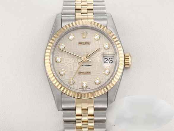  Rolex Datejust 31 Medium Stahl Gelbgold 750 Diamanten 2005 Automatik Stainless Steel 18kt Yellow Gold Stahl Jubilé-band Chronometer Oyster 