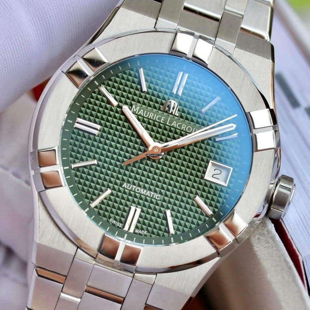 Maurice Lacroix AIKON Automatic 39mm Green NEW FULL SET