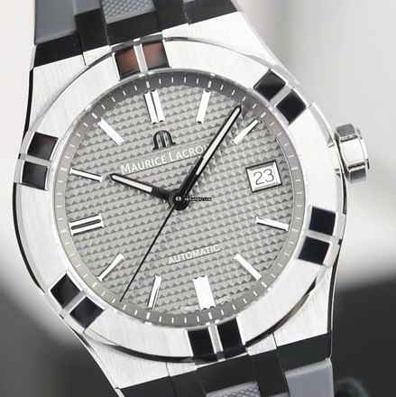 Maurice Lacroix AIKON Automatic Grey Dial Stainless Men's Watch NEW FULL SET