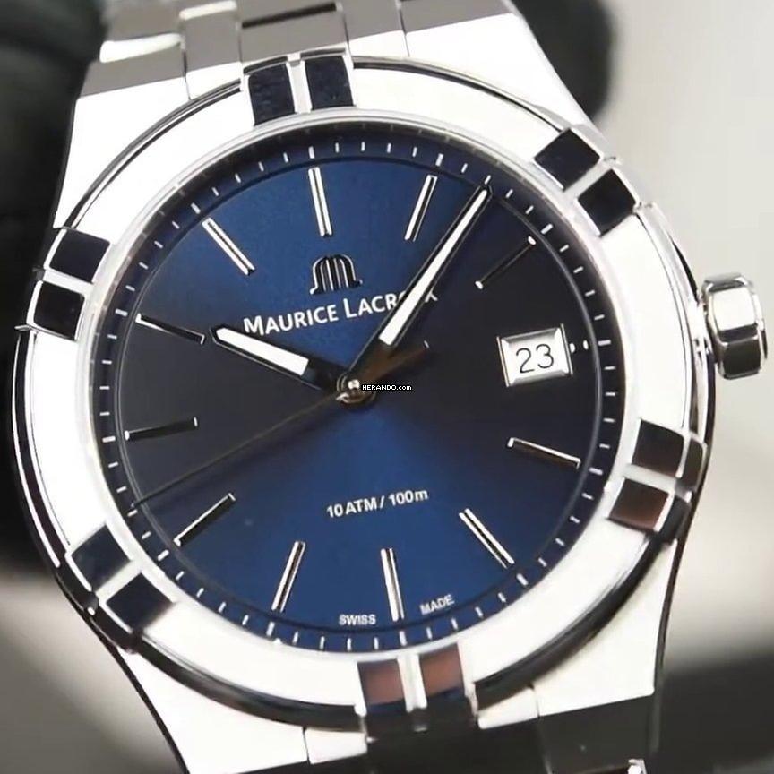 Maurice Lacroix AIKON Quartz 40 mm NEUF EN ENSEMBLE COMPLET