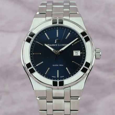 Maurice Lacroix AIKON Quartz Blue Dial Stainless Unisex Watch NOVÉ KOMPLETNÍ SADA