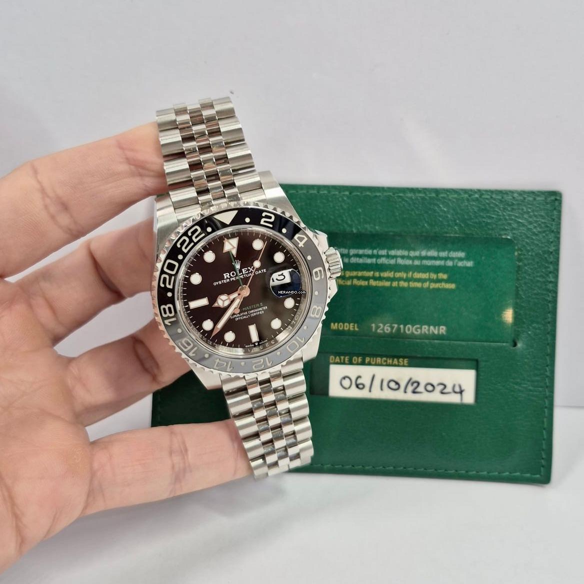 Rolex GMT-Master II Bruce Wayne Jubilee 40mm Otomatik Tam