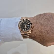 Thumbnail von Rolex GMT-Master II Rootbeer Ouro Rosé 40mm Automatyczny Kompletny
