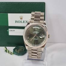 Thumbnail von Rolex Day-Date 40 40mm Presidente Ouro Branco Olive Green Automático Completo