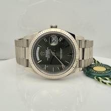 Thumbnail von Rolex Day-Date 40 40mm Presidente Ouro Branco Olive Green Automático Completo