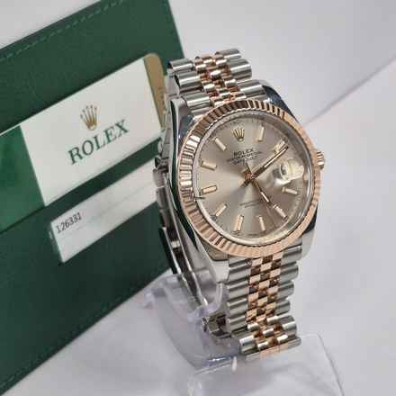 Rolex Datejust 41 różowe złoto i stal Jubilee Automatyczny Kompletny