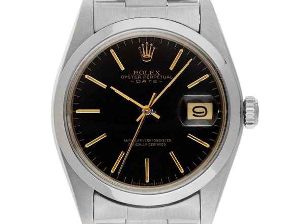  Rolex Oyster Perpetual Date Ref.1500 1975 Box&Beschreibung sehr gut Vintage Oyster Perpetual Date open 6/9 