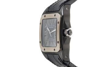 Thumbnail von Cartier Santos 100 Edelstahl / Titan Automatik Ref. W2020010 Papiere