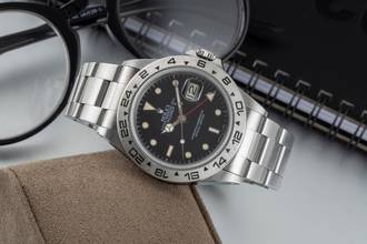 Thumbnail von Rolex Explorer II Automatik Stahl Herrenuhr Oyster Perpetual Date Ref. 16550