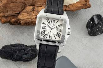 Thumbnail von Cartier Santos 100 XL Stahl Automatik Herrenuhr Ref. 2656 Klassiker