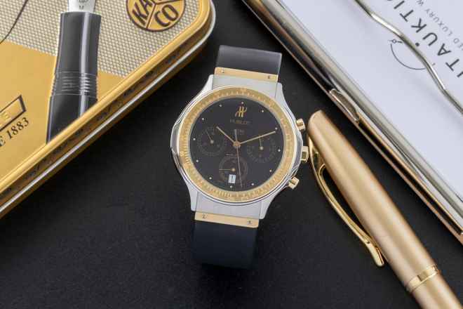  Hublot Classic Chronograph Stahl / Gold Quarz Herrenuhr Ref. 1620.2 