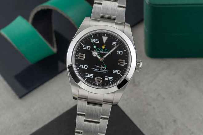  Rolex Air King Automatik Stahl Herrenuhr Oyster Perpetual Ref. 116900 B&P 2020 