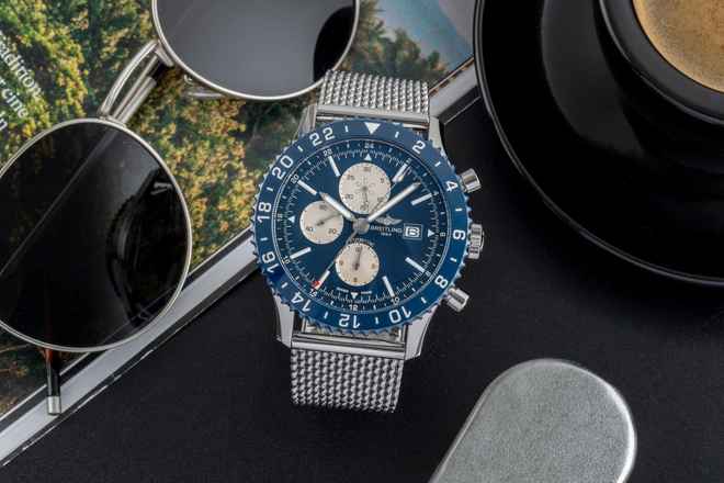  Breitling Chronoliner Chronograph Stahl Automatik Herren Ref. Y2431016/C970 B&P 