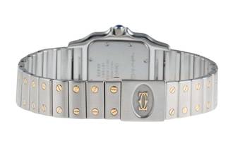 Thumbnail von Cartier Santos Galbée Date Edelstahl / Gold Medium Size Ref. W20011C4 Klassiker