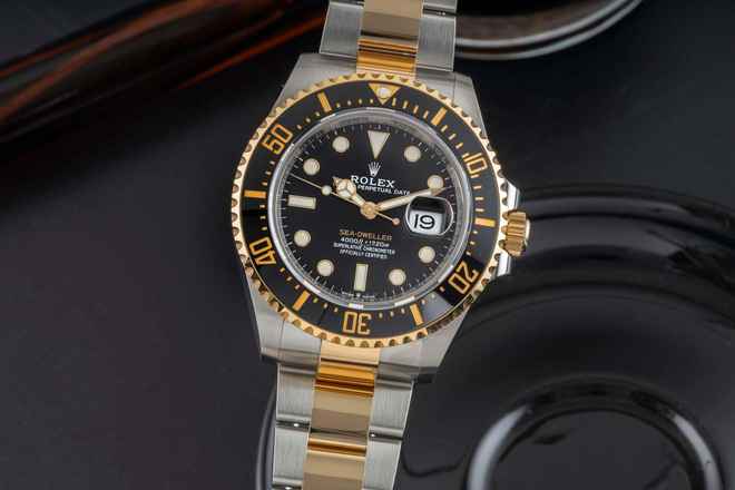 Rolex Sea-Dweller Oyster stal / złoto automatyczny zegarek męski Ref. 126603 B&P 2021