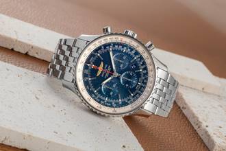 Thumbnail von Breitling Navitimer 1 B01 Chronograph 46 Blue Dial Automatik Edelstahl Ref. AB0127