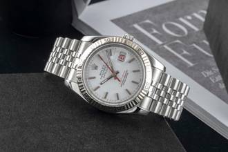 Thumbnail von Rolex Datejust Turn-O-Graph Turn-O-Graph Stahl Weissgold Automatik Herrenuhr 116264 B&P LC100
