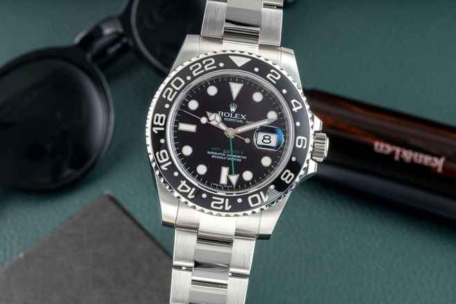 Rolex GMT-Master II Oyster ze stali nierdzewnej automatyczny zegarek męski Ref. 116710LN seria M