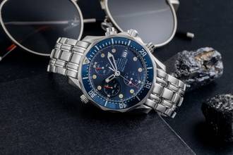 Thumbnail von Omega Seamaster Diver 300 M Chrono Diver Automatyczny stalowy dla mężczyzn Ref. 2599.80.00 B&P