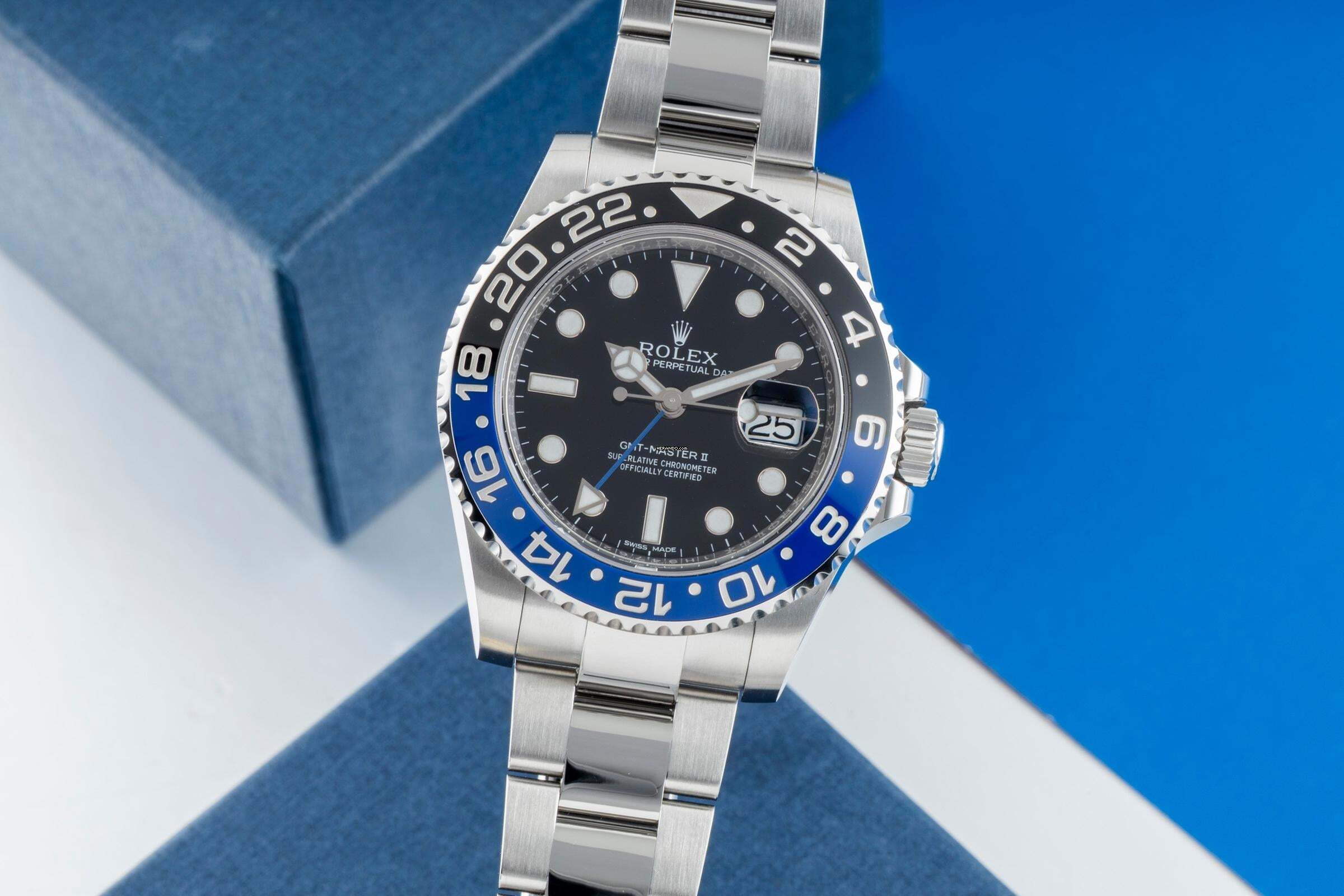 Rolex GMT-Master II Batman roestvrij staal automatische Ref. 116710BLNR B&P 2013