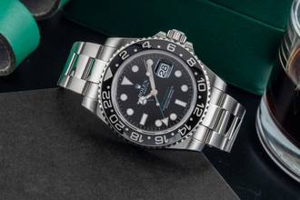 Thumbnail von Rolex GMT-Master II Oyster stainless steel automatic men's watch Ref. 116710LN B&P 2008