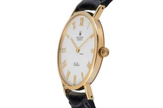Thumbnail von Rolex Cellini 18k (0,750) Gold White Dial Handaufzug Herrenuhr Ref. 5112 E-Serie