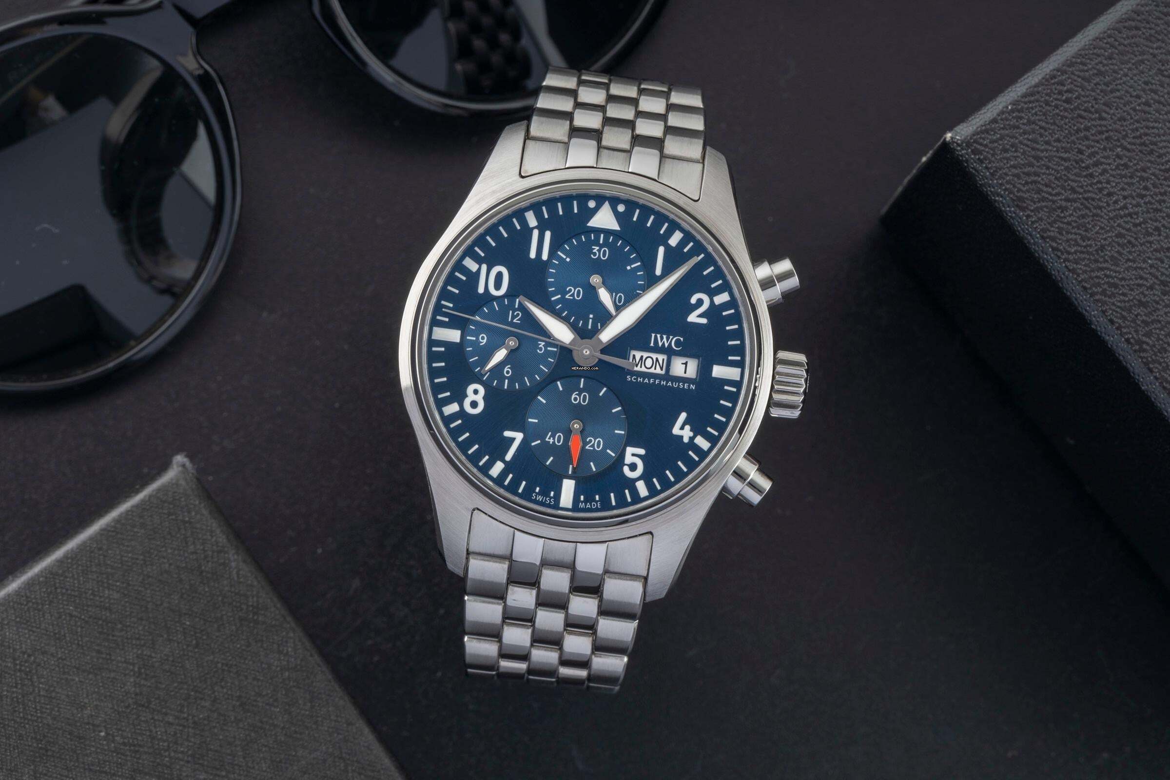 IWC Fliegeruhr Chronograph Fliegerchronograph Chronograph Stahl Automatik Herrenuhr Ref. IW388102